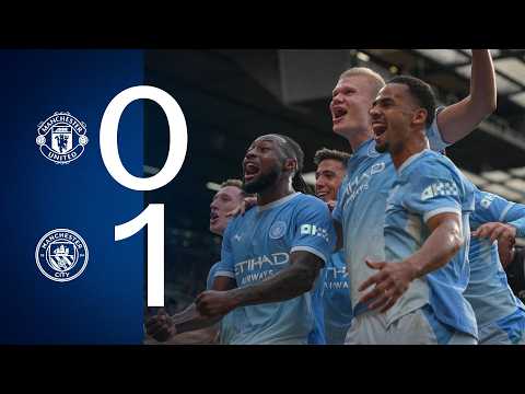 <strong>Man</strong> United 0-1 <strong>Man</strong> City | Highlights as 10-<strong>man</strong> Blues <strong>win</strong> Manchester derby through Haaland