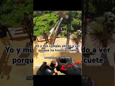Yo y mis compas yendo a ver porque no tronó el cuete💥#airsoftfails #mexico #funny