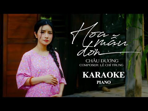 [KARAOKE] Hoa Mẫu Đơn – Châu Dương | BEAT PIANO