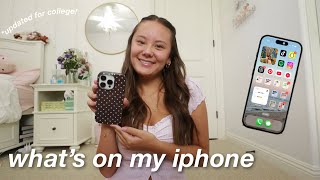 what's on my iphone 16 pro *updated* | organized for college!