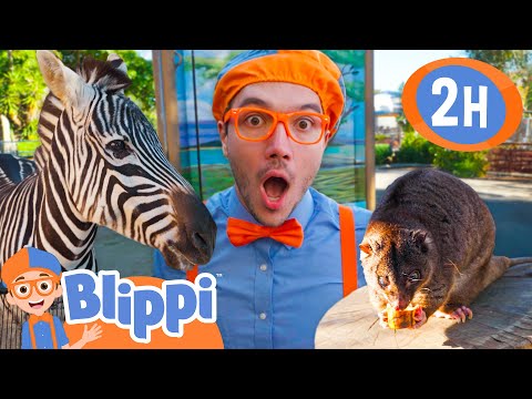 Blippi Spends the Day with Animals! | BEST OF BLIPPI TOYS | Educational Videos for Kids