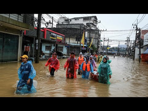 YouTube video thumbnail: Floods Kill Dozens in Thailand as Indonesia Braces for More Rain