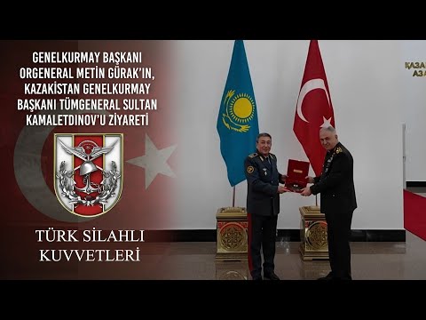 Gnkur.Bşk. Org. Metin GÜRAK’ın, Kazakistan Gnkur.Bşk.Tümg. Sultan KAMALETDINOV’u Ziyareti