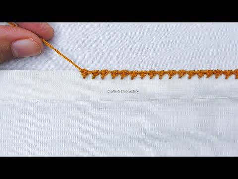 Beautiful borderline hand embroidery tutorial