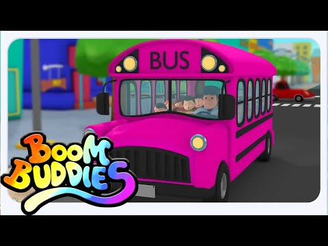 عجلات على الحافلة + أكثر أغاني المركبات و القوافي للأطفال - Boom Buddies