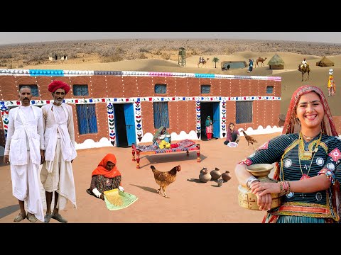 Woman Surviving far from Civilization | Village Food | Old Culture | Desert Village Life Pakistan