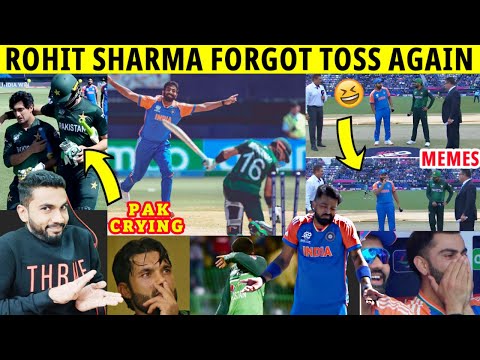NASEEM SHAH CRYING 😳 SIRAJ HITTING RIZWAN 😂 ROHIT FORGETS COIN | IND VS PAK T20 WC 2024 HIGHLIGHTS