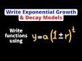Exponential Growth and Decay Rates