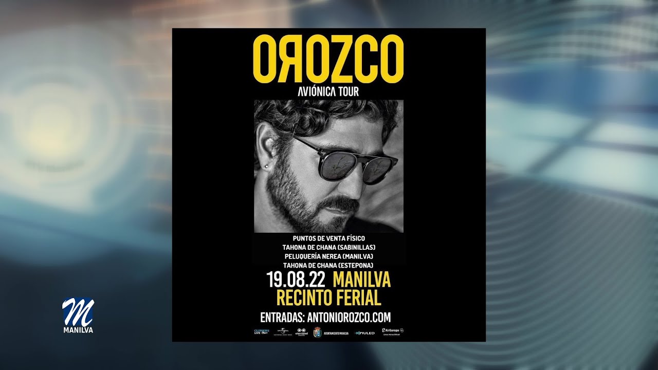 El 19 de agosto actuará Antonio Orozco en la localidad