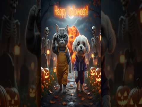 AI PETS EP. 13 HALLOWEEN - The Skeleton’s Candy Night #animation #aipets #halloween #halloweennight