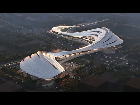 Zaha Hadid Architects designs Xi'an cultural centre to echo "meandering valleys"