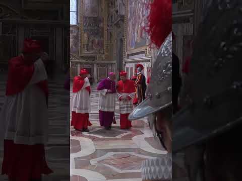 Os primeiros passos do novo Papa! #leão14 #papa #vaticano #shorts