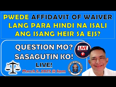 pwede ba affidavit lang?