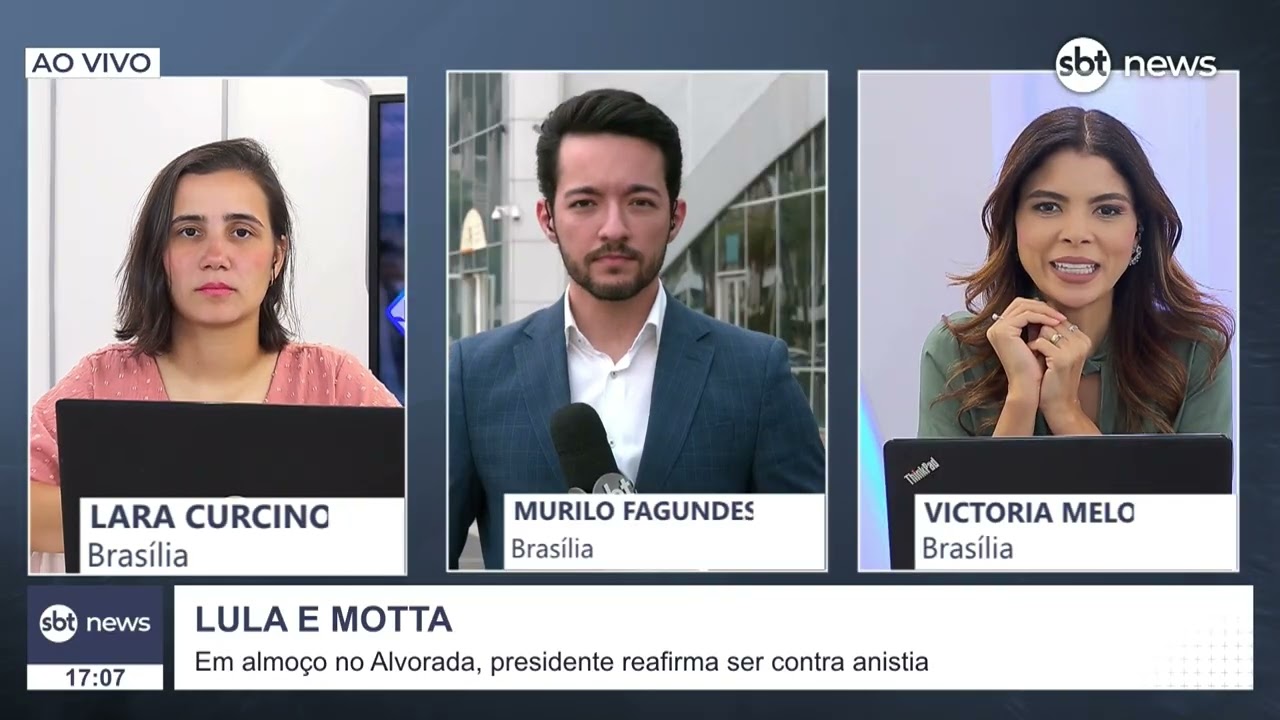 Lula discute PL da anistia em almoço com Hugo Motta | SBT News