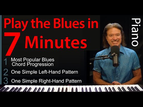 Play 12-Bar Blues Piano in 7 Minutes: Easy Left & Right Hand Patterns for Beginners EZ Quick-Start