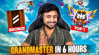 I PLAYED CS RANKED FOR GRANDMASTER IN 6 HOURS 🔥 TO BECOME REGION'S TOP 1 🥇🏆 FREE FIRE