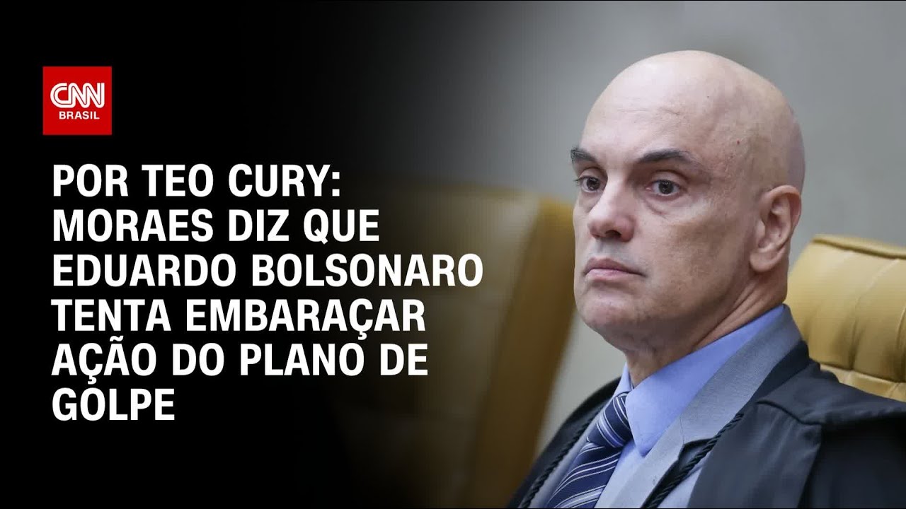 Análise Moraes diz que Eduardo tenta embaraçar ação do plano de golpe | CNN 360°