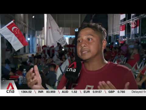 Singapore sailors celebrate Max Maeder's Olympic bronze win