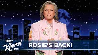 Thumbnail for the video "Guest Host Rosie O’Donnell Makes Her Talk Show Return" from Jimmy Kimmel Live
