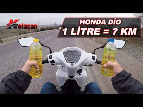 1 Litre benzin ile kaç km gidilir? | Honda Dio motosiklet test ettim