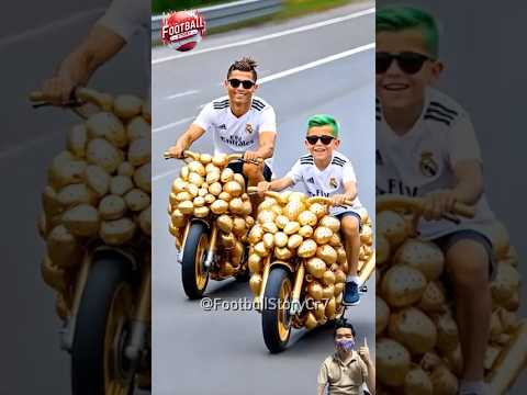 Ronaldo Stole Bride From Messi To Build A Motorcycle For His Son | Brawl Stars Rank Up #messi
