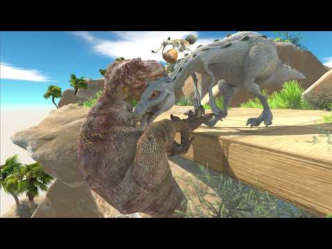 Rudy(Ice Age) VS. One-Eye(The Dino King)! - Animal Revolt Battle Simulator