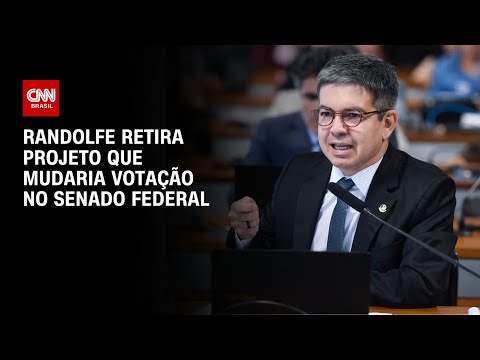 Randolfe retira projeto que mudaria votação no Senado Federal | LIVE CNN