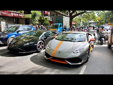 2 LAMBO’s CRAZY DRIVINGS | INDIA | BANGALORE | 2x FERRARI 458 | Performante | Porsche | 812SF…