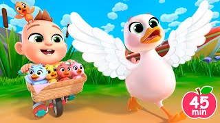Finger Family Five Little Ducks + MORE Lalafun Nursery Rhymes & Kids Songs