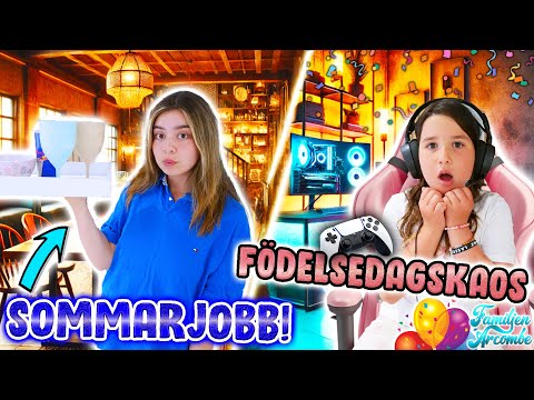🎉 Födelsedagskaos & Elizes Gamingdröm – Bellas första sommarjobb & COSCOS-invigning! 🎁