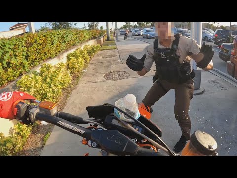 LA POLICIA LO DETUVO POR HACER WHEELIES