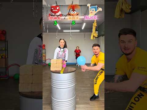Time Gym Challenge | Who Will Move More!?🎈 #challenge #shorts