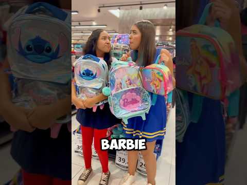 Stitch ou Barbie na volta as aulas #trending #shortsvideo #viralvideo #shorts