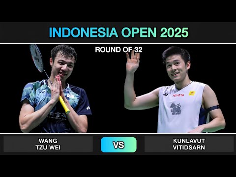 กุลวุฒิ วิทิตศานต์ vs หวางจื่อเว่ย | แบดมินตั อินโดนีเซียโอเพ่น 2025