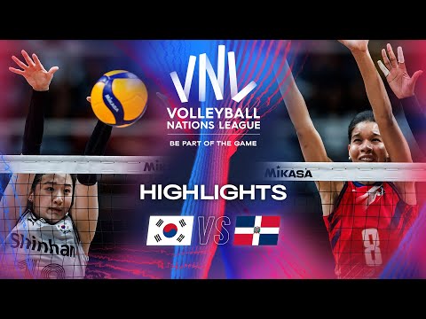 🇰🇷 KOR vs. 🇩🇴 DOM - Highlights | Week 1 | Women's VNL 2024