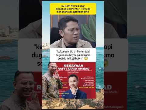 Isu Raffi Ahmad diangkat jadi mentri