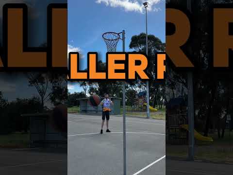 Basketball hoop with No Backboard⁉️ #basketball #australia #shorts #dunk