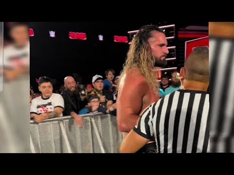 The Sad look on Seth Rollins face after WWE RAW went off air