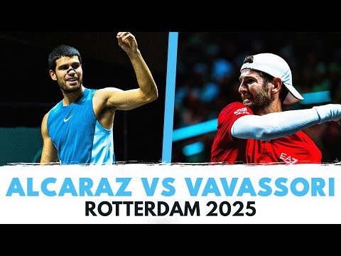 Carlos Alcaraz vs Andrea Vavassori Match Highlights | Rotterdam 2025