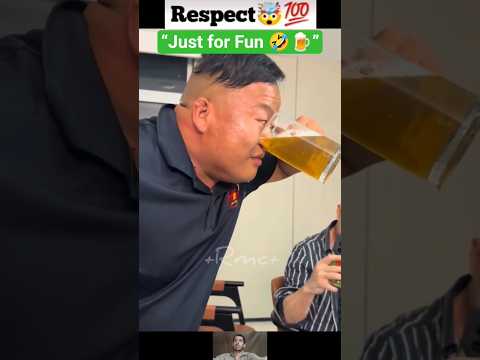 Unbelievable Trick 🍺 Drinking Beer with Your Nose! 🤯 #shorts #respect