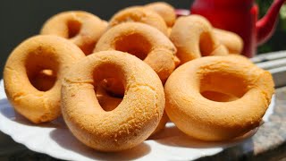 SÓ 3 INGREDIENTES- ROSQUINHAS DE POLVILHO DOCE 
