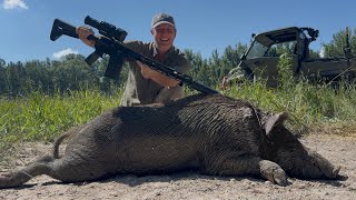 Big Boar Down at the Hunting Club! | .308 & Thermal Scope Action + Duck Hole Prep 