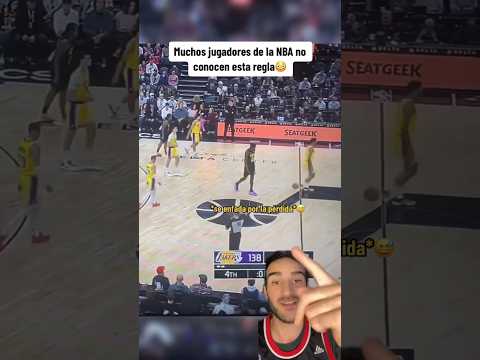 ¿Tú conocías esta regla? Muchos jugadores NBA no la conocen🤔 #nba #lakers #baloncesto #nbaespaña
