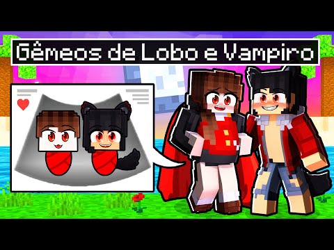 A VAMPIRA está GRÁVIDA de GÊMEOS do LOBO no Minecraft ◂Miika▸