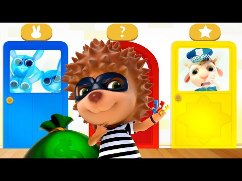 Little Thief in the City | Police Officer Chasing Thief | Funny Cartoon for Kids