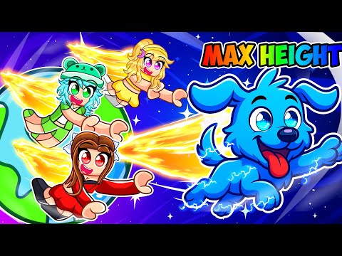 I Became A DOG Then Spent $965,675 To Reach MAX HEIGHT In FLY TO SPACE! (Roblox)