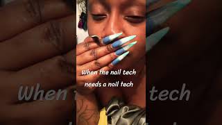 I hate doing my own nails 💅 🙄 #nails
