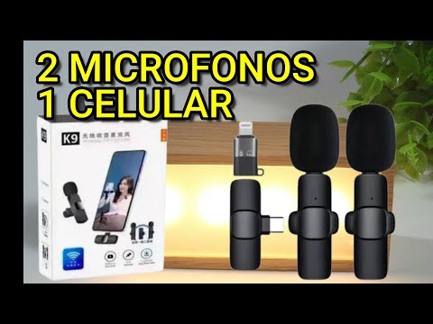 Micrófonos inalámbricos  K9  para celular.