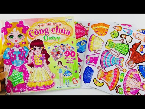 Thiết Kế Sticker Thời Trang với 90 Đầm Dạ Hội Cho Công Chúa Daisy | Decorate Daisy Princess Dressup