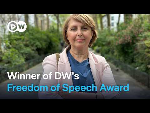 YouTube video thumbnail: Georgian Journalist Tamar Kintsurashvili Wins Freedom of Speech Award